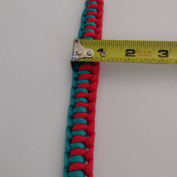 Handmade Paracord bracelet buckles. in combination with two colors blue and red - Picture 9 of 13
